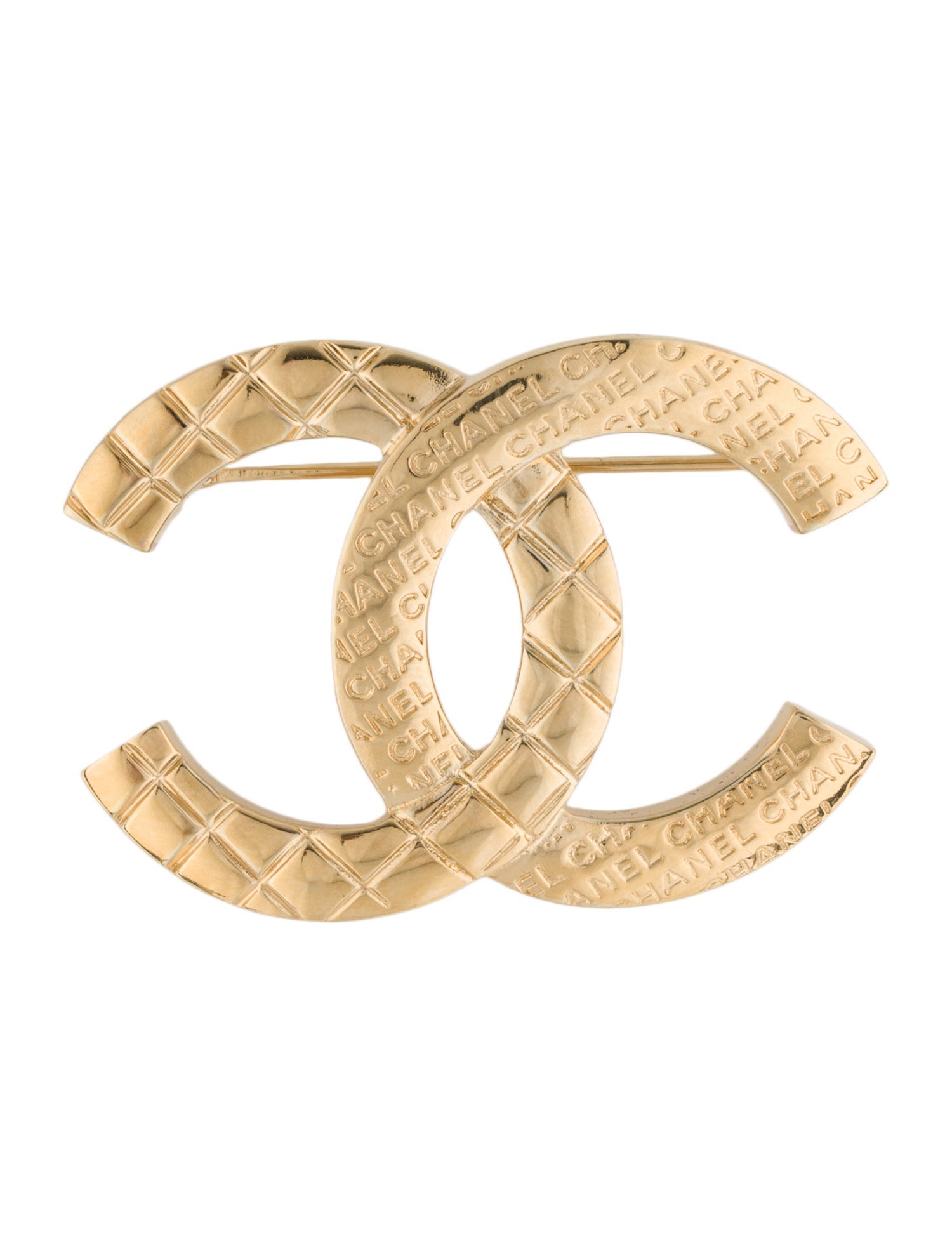 Chanel 2024 Textured CC Brooch